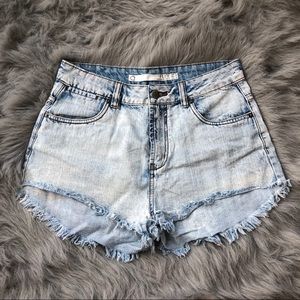 High Waisted Denim Shorts
